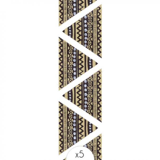 Sioou - Bracelet ethnique triangulaire - Tatouage éphémère
