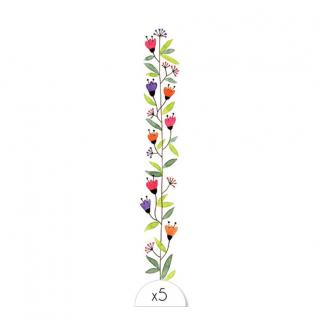 Sioou - Bracelet fleurs x5 - Tatouage éphémère