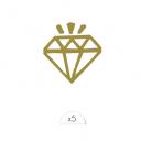 Sioou - Diamant x5 - Tatouage éphémère