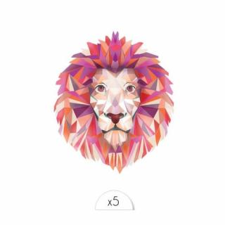 Sioou - Lion x5 - Tatouage éphémère