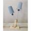 SORGA Créations - Lampe &quot;Vigne &amp; Bleu&quot; - Lampe d&#039;ambiance