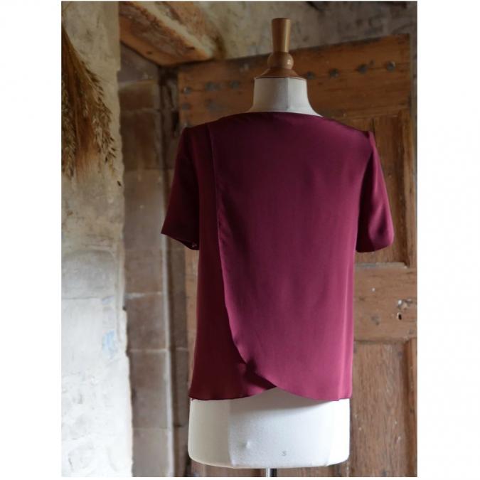 Soyeuse - Top Garance crêpe de soie - Tee-shirt &amp; Top - Rouge