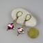 Terre de passion - Boucles d&#039;oreilles origami en papier japonais mauve et rose, Maud courte - Boucles d&#039;oreilles-origami