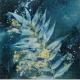 Terre de passion - Cyanotype, wet cyanotype feuilles de sumac vinaigrier, pièce unique - ART décoration