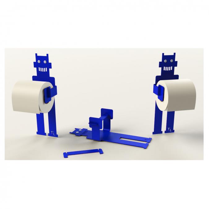 Thomas de Lussac - Robot trobo Bleu - Dérouleur de papier toilette