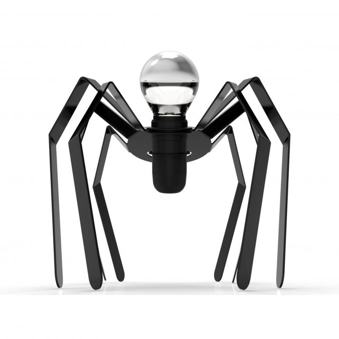Thomas de Lussac - Spider light noir - Lampe de chevet - ampoule(s)