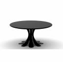 Thomas de Lussac - Table fleur Noir - Table - bois