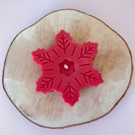 Tocane - Bougie décorative Noël (rouge) - Bougie artisanale