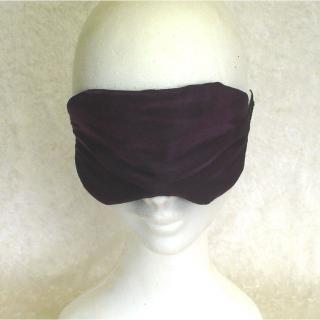 Ty cath créas breizh - Masque de nuit ou sieste en satin aubergine - masque de protection