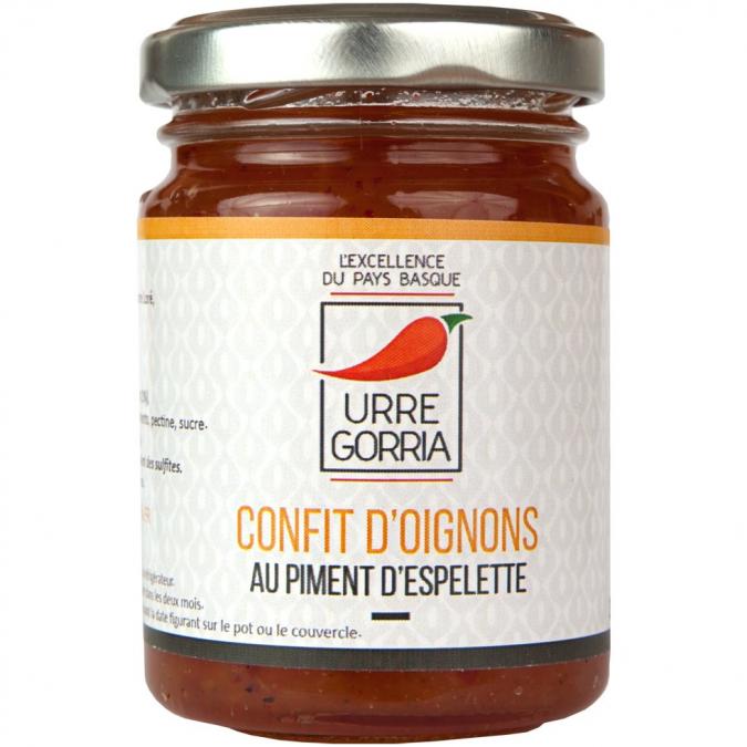 URRE GORRIA - CONFIT D’OIGNONS AU PIMENT D&#039;ESPELETTE - Condiments et sauces - 0.120