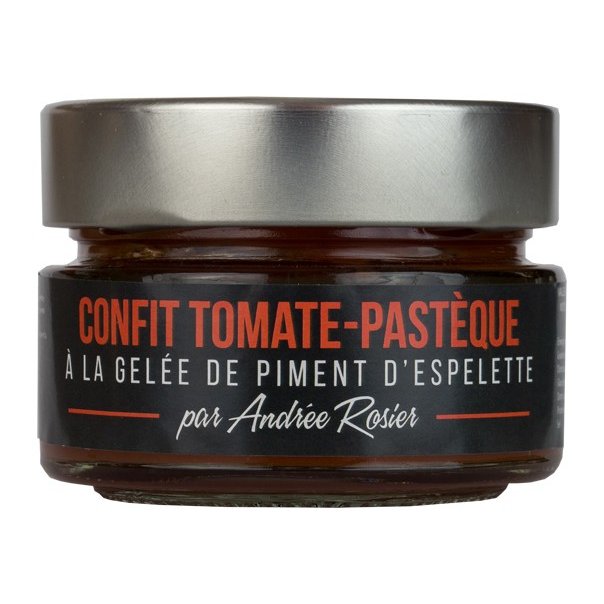 URRE GORRIA - Confit de tomate et pastèque à la gelée de piment d&#039;Èspelette - Condiments et sauces - 0.120