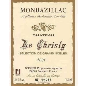 Vignoble Beigner - Château le Chrisly cuvée Églantine - blanc - 2010 - Bouteille - 0.75L