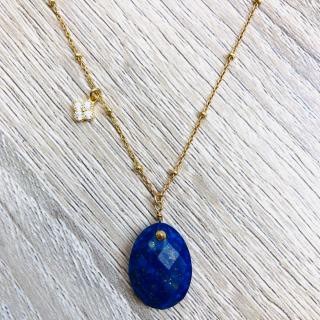 YSIE Bijoux - Collier Alma Lapis Lazuli or - Collier - Argent (925)